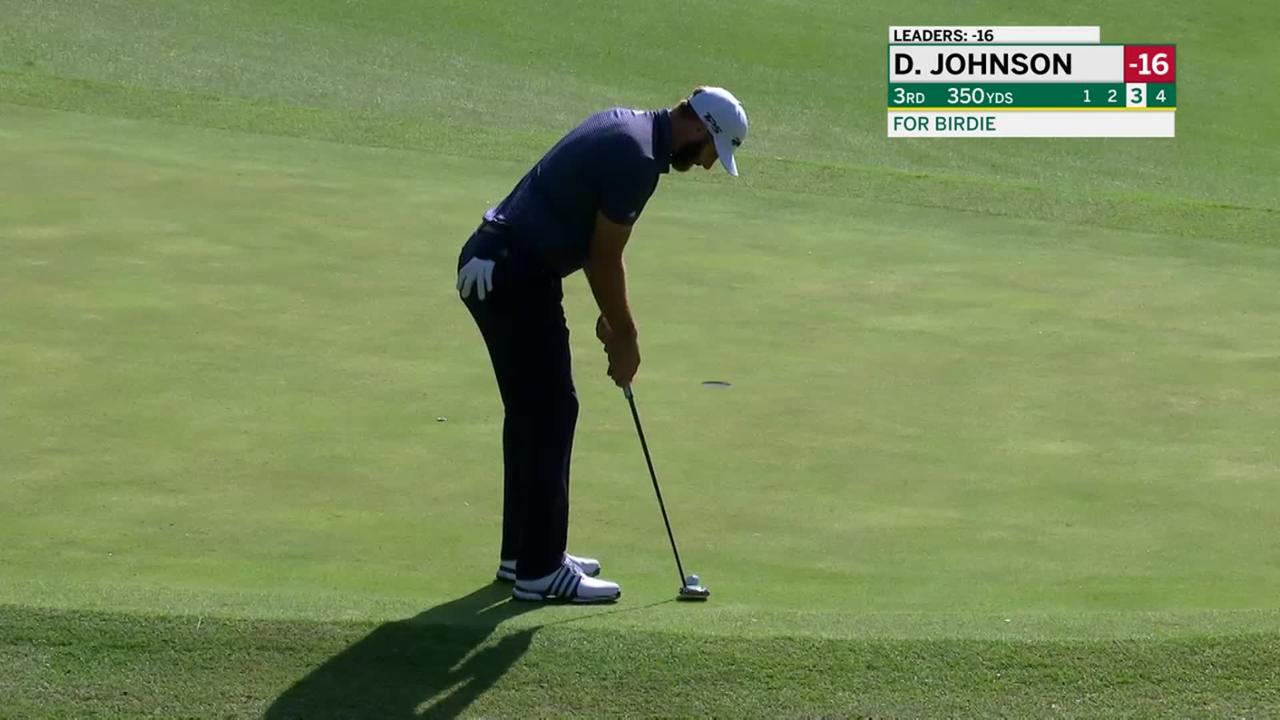 dustin johnson round 3